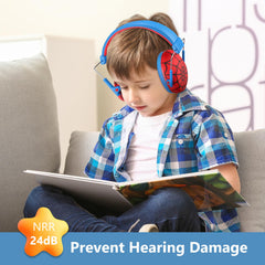 ProCase Kids headphones fit growing heads with soft padding for comfort.