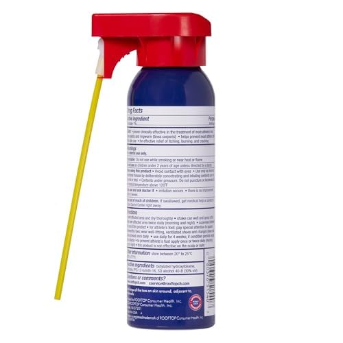 ProClearz Laser Spray hands-free design reaches hard-to-access areas.