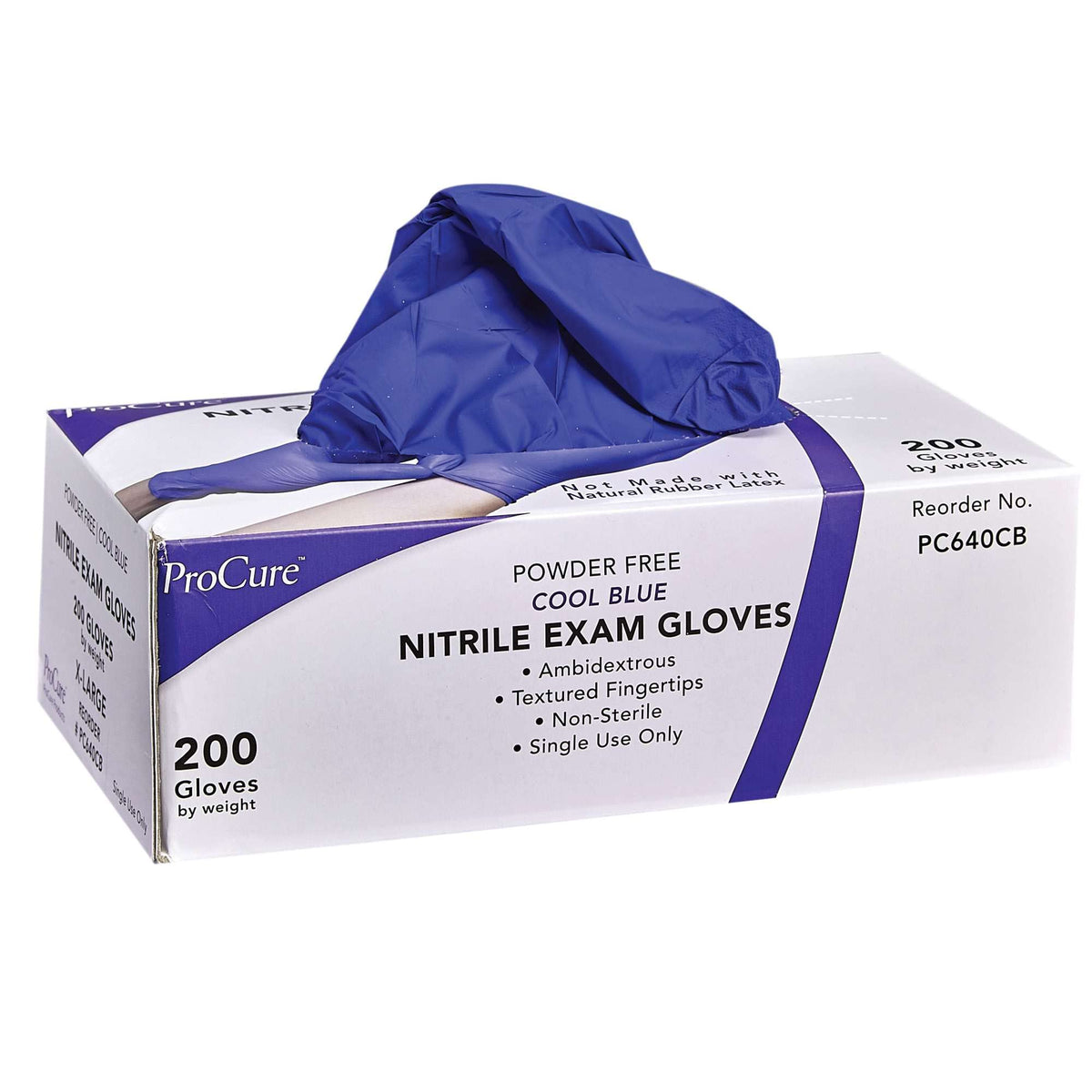 Procure disposable nitrile gloves 200 count with textured tips for secure grip.