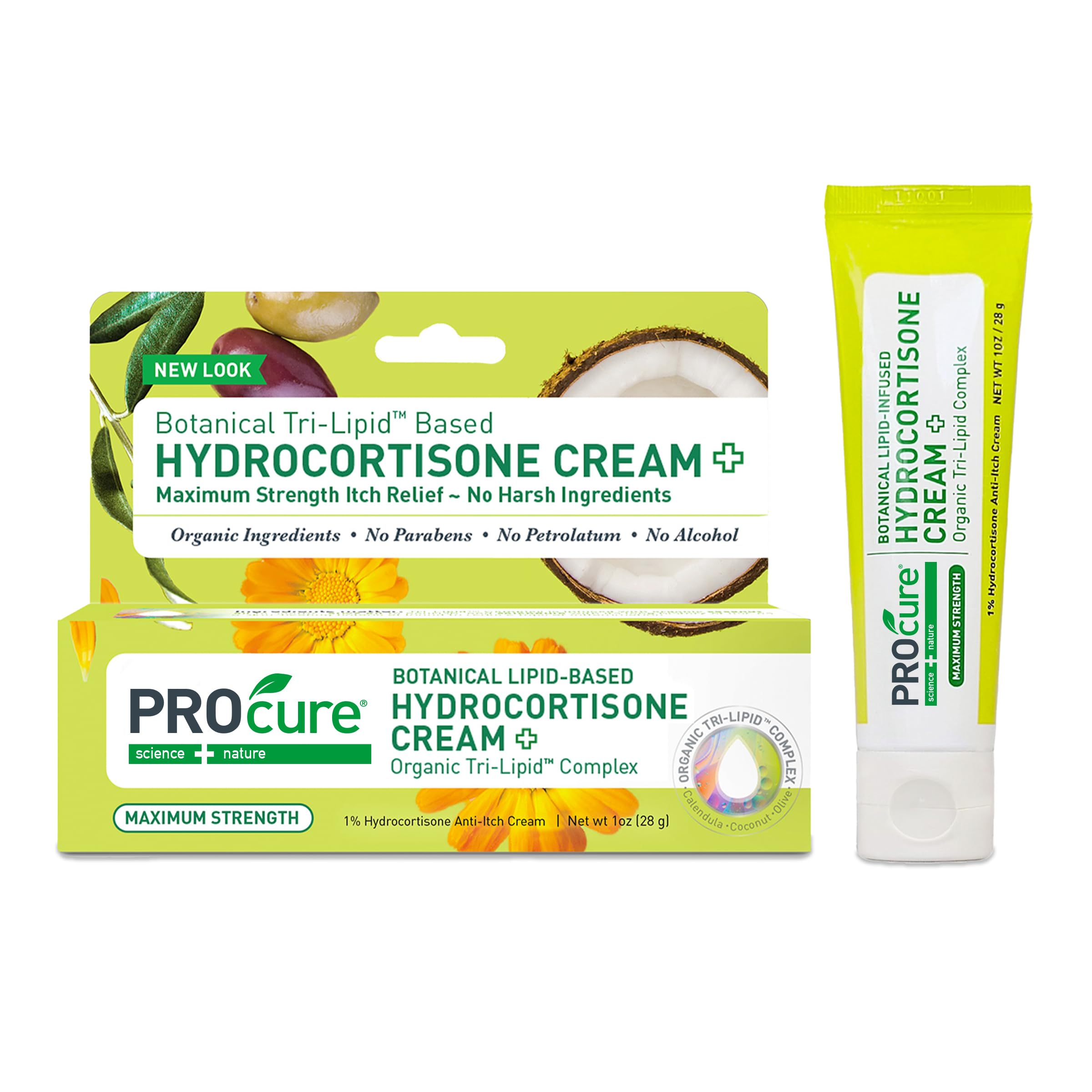 PROcure Hydrocortisone cream 1 percent tube provides itch relief for irritated skin