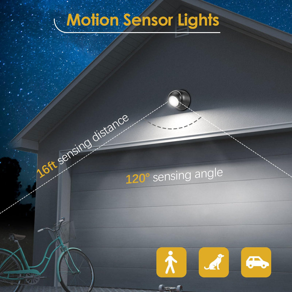 Two-pack ProGreen lights mounted with screws for easy outdoor setup.