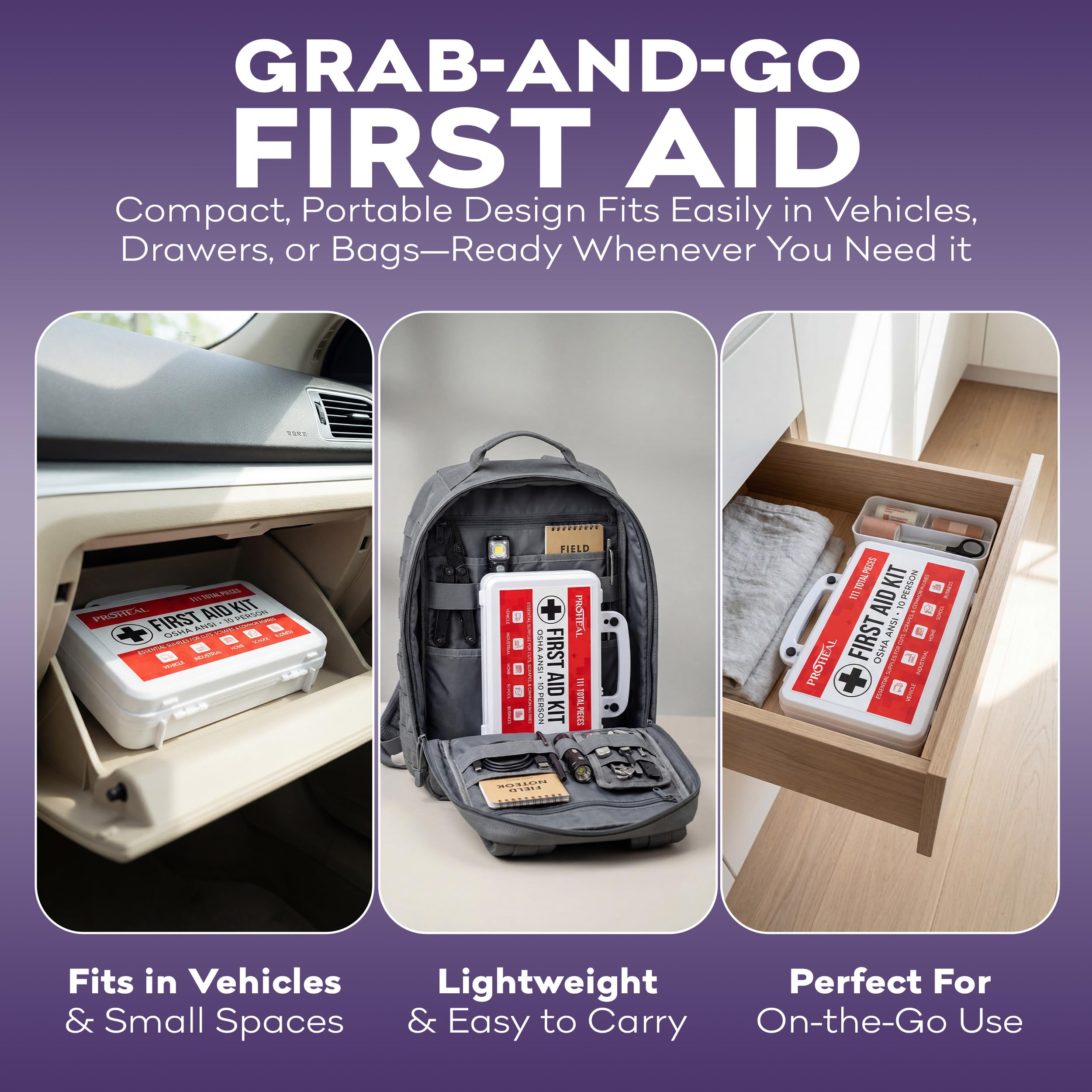 ProHeal ANSI Type III Class A kit meets safety standards for workplaces