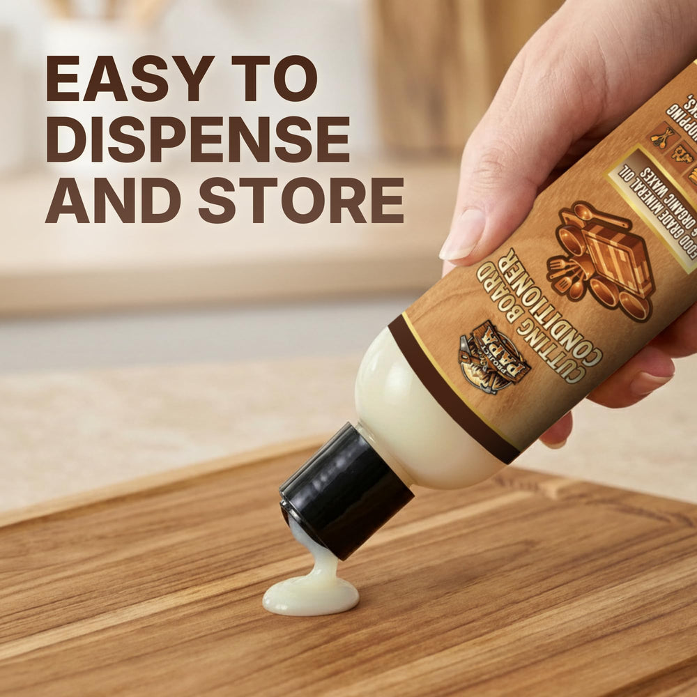 USA-made Project Papa Conditioner packaging for trusted wood care.