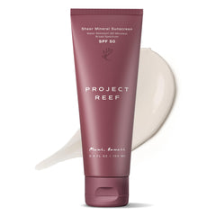 Project Reef sunscreen bottle pour for quick, even coverage on sunny beach days.