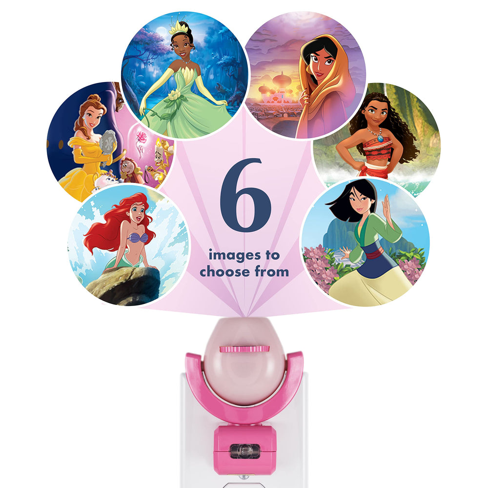 Projectables Disney Princess Night Light is cool to the touch and UL-listed.
