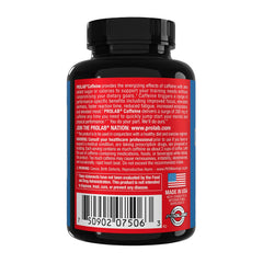 ProLab Caffeine Tablets 200mg on a gym setup for pre-workout energy.