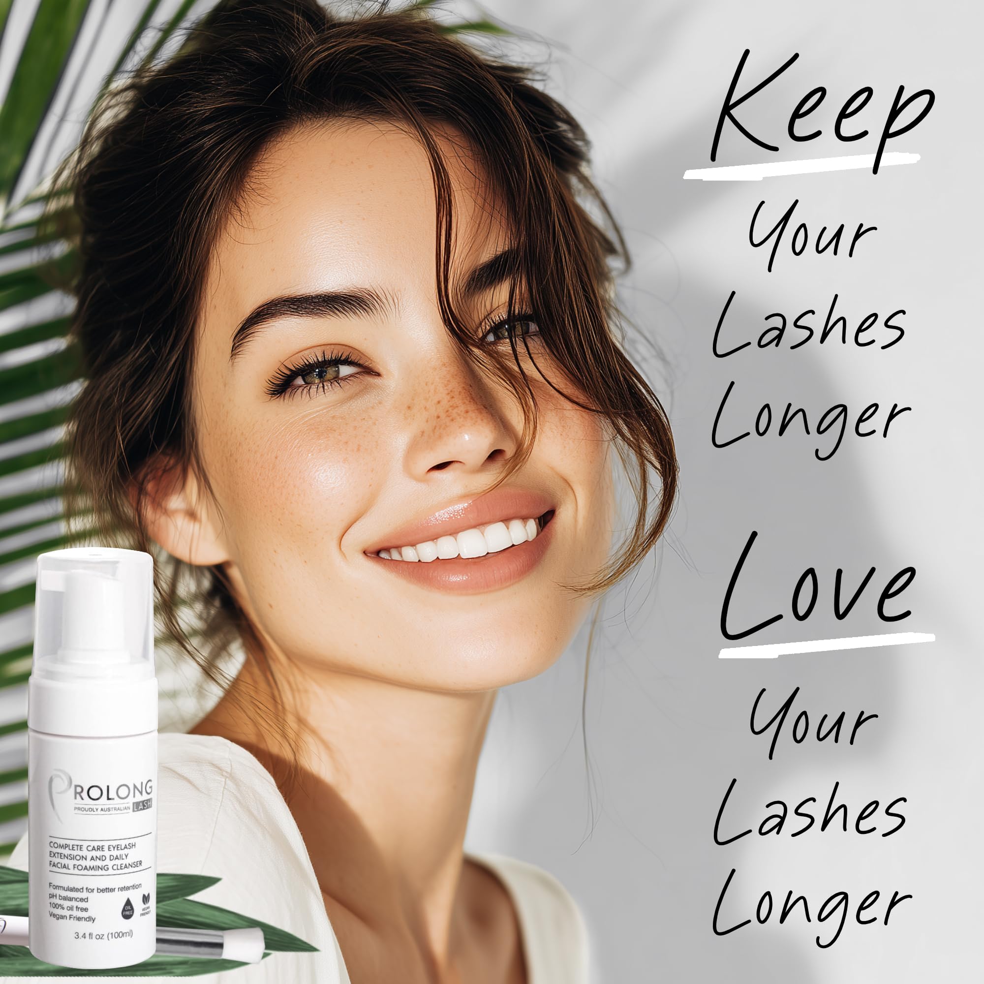 PROLONG LASH brush closeup with precise bristles for safe cleansing