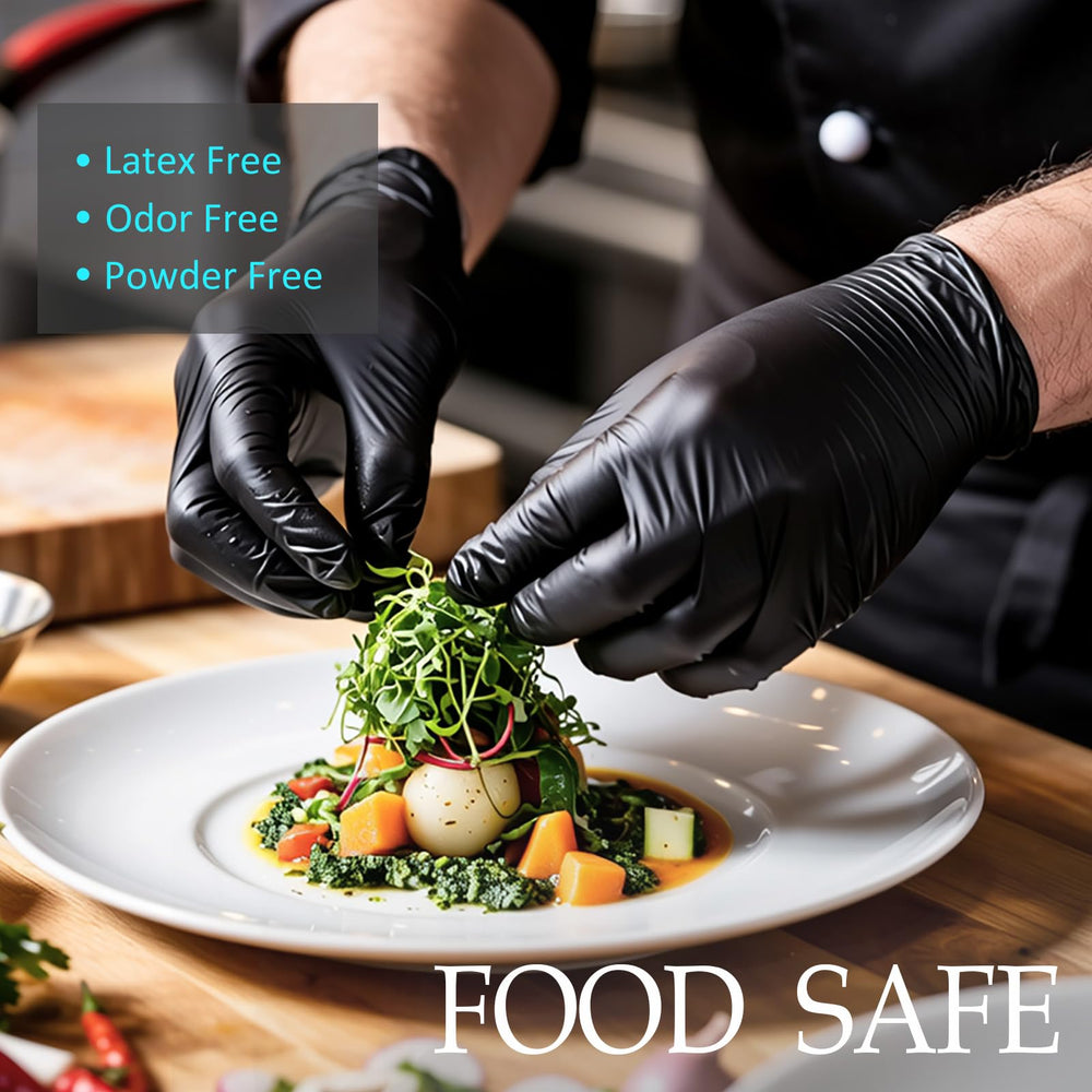 PROMEDIX P nitrile gloves with textured fingertips provide secure grip.