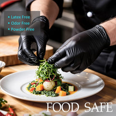 PROMEDIX P nitrile gloves with textured fingertips provide secure grip.