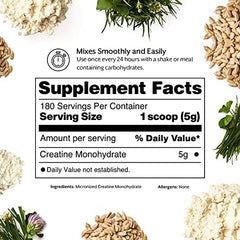 Label detail showing NSF Certified for Sport and purity standards