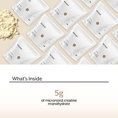 Close-up of micronized creatine texture for smooth blending in shakes