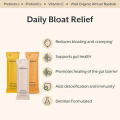 Promix Nutrition Debloat bottle pour showing simple daily dosing.