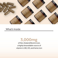 Promix Nutrition New Zealand bovine liver ingredient highlighting bioavailable nutrients
