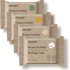 Promix Nutrition Protein Puff Bars variety pack front view for on-the-go snacks