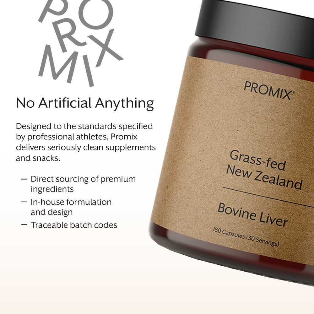 Promix Nutrition supplement facts label highlighting premium ingredients
