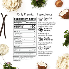 Promix Nutrition whey isolate vanilla ingredients close-up highlighting clean formula