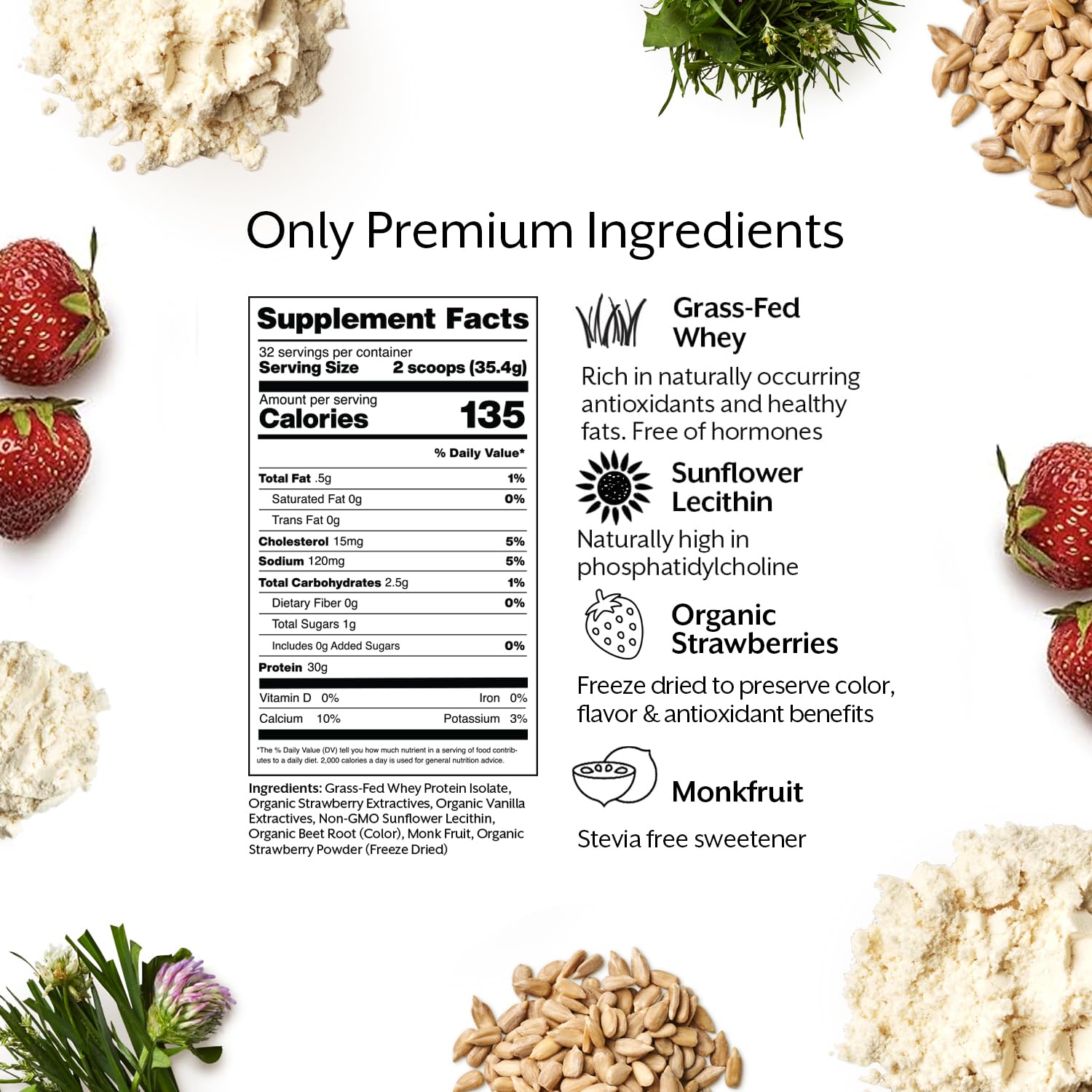 Promix Nutrition scoop highlights 30g protein per serving for muscle support.