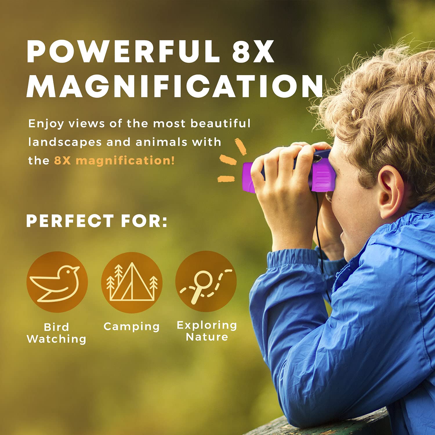Promora binoculars central focus wheel makes alignment easy during nature explorations