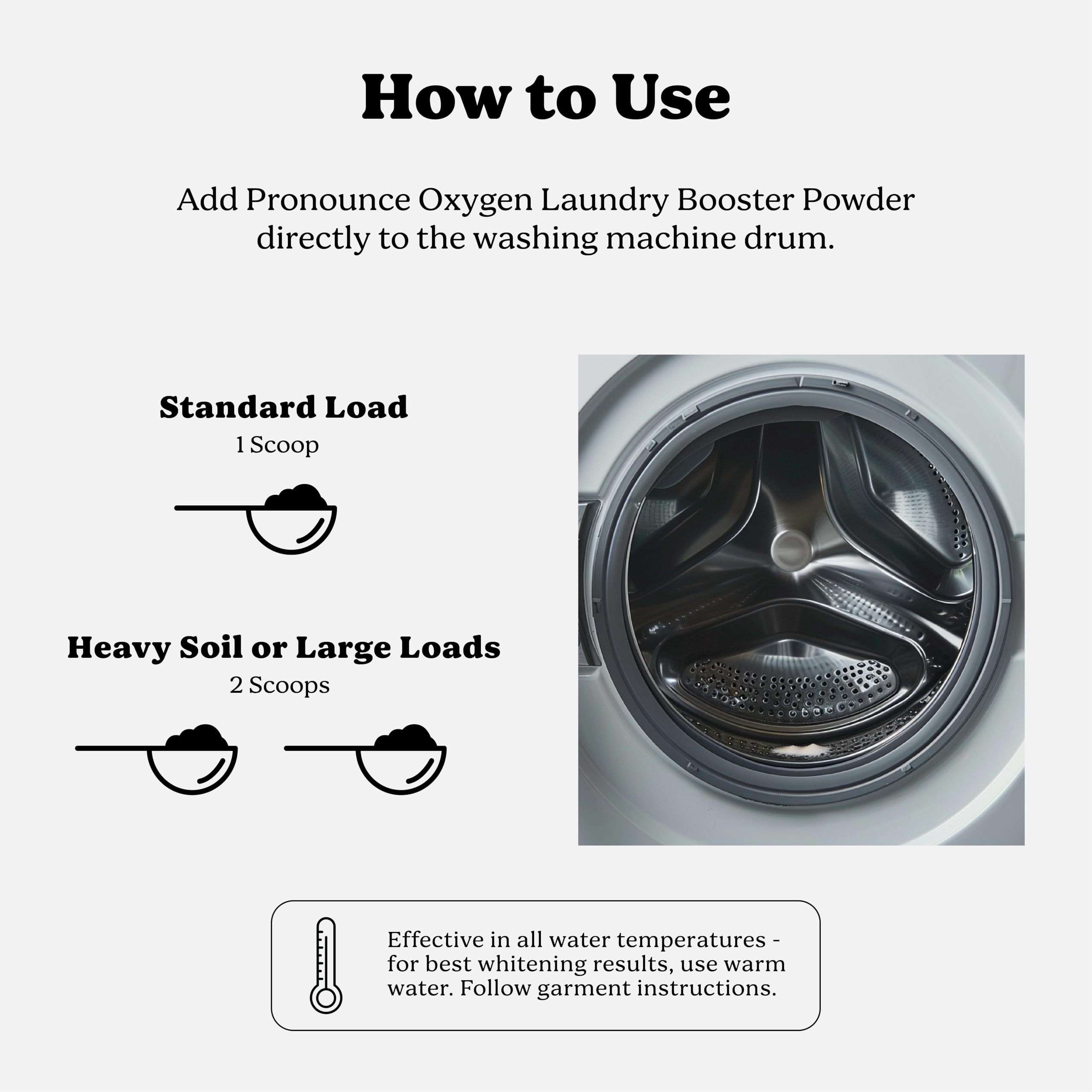 Septic-safe Pronounce Oxygen Laundry Booster for household use