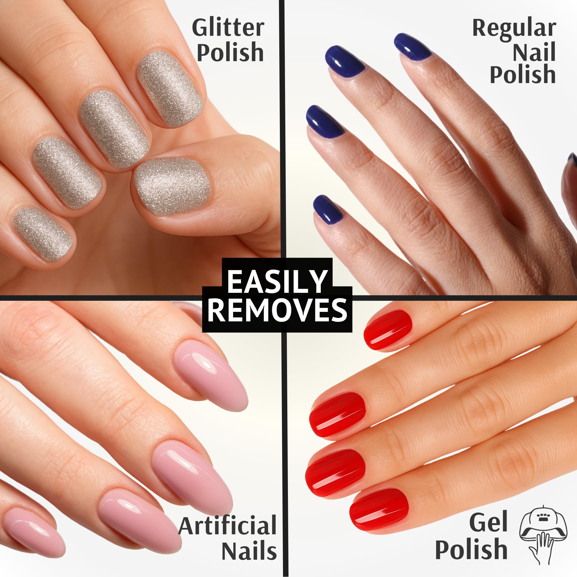 Pronto glitter polish removal tackles tough glitter cleanups