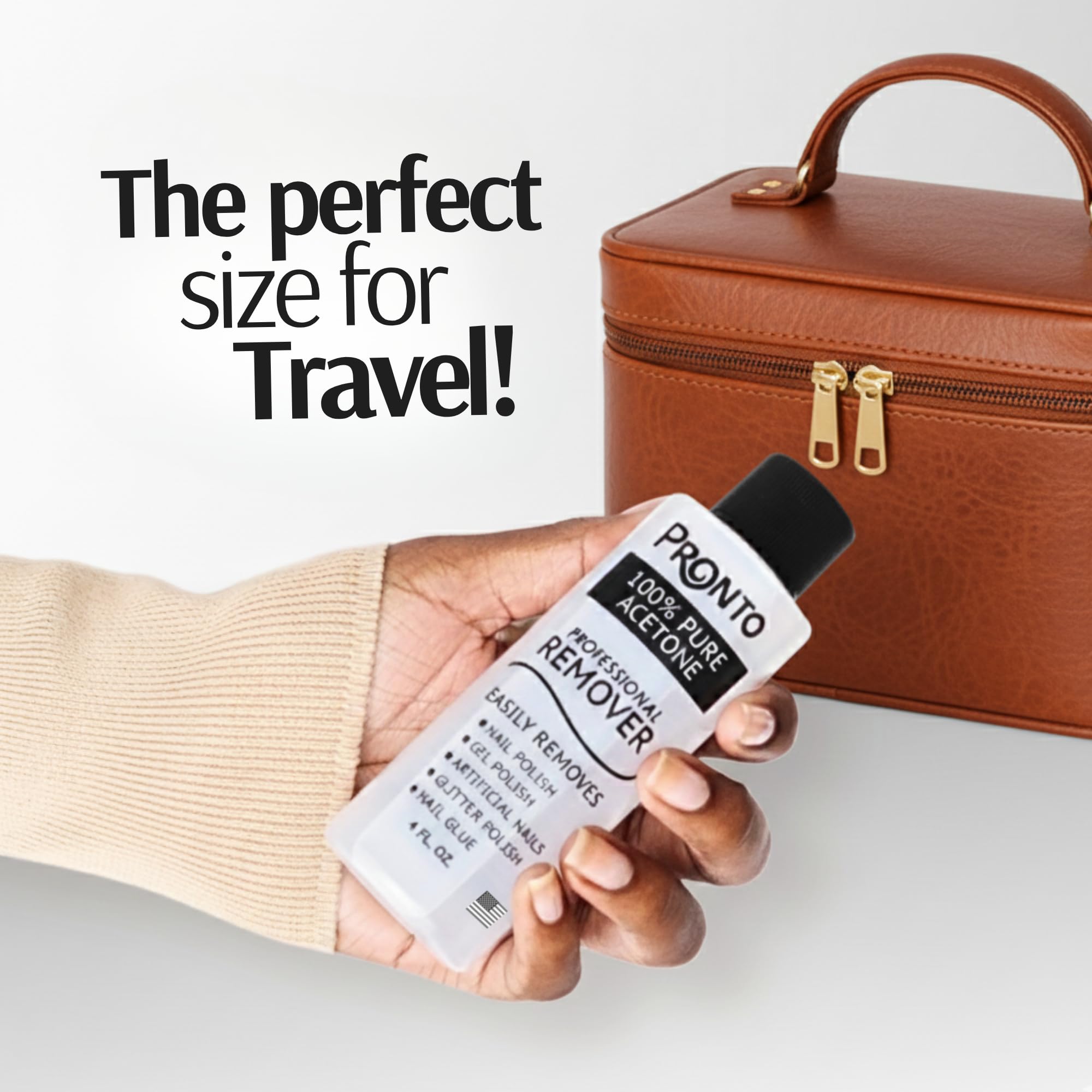 Pronto 8 oz acetone remover for professional results at home.