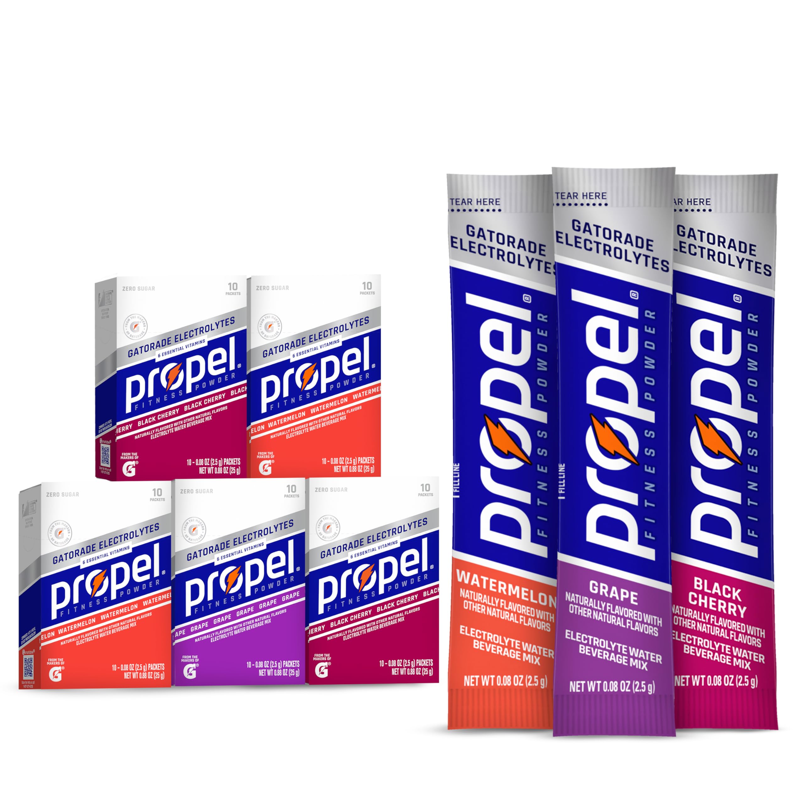 Propel electrolyte box 50-pack for on-the-go hydration