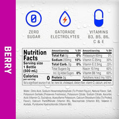 Propel Berry bottle pour demonstrates easy hydration during workouts.