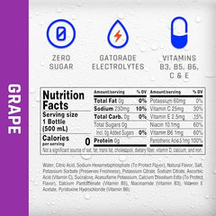 Propel Electrolyte Water grape pour demonstrates quick refresh during activity.