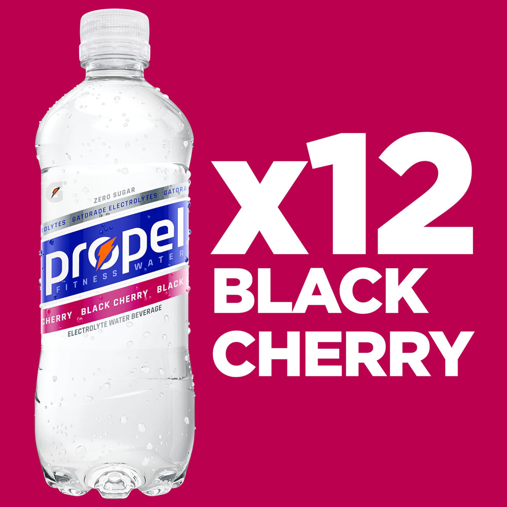 Propel Electrolyte Water highlights Gatorade electrolytes for balanced hydration.
