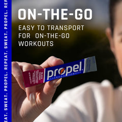 Propel Grape flavor packet for zero calorie hydration