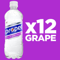 Propel grape flavored hydration glass showcases zero sugar while you train.