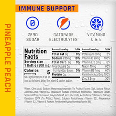 Propel Immune Support side bottle highlighting vitamin C and zinc benefits.