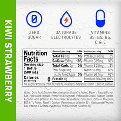 Propel Kiwi Strawberry being poured, signaling refreshing workout hydration.