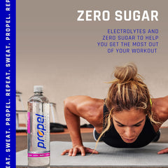 Propel Peach pack of 12 bottles for gym hydration