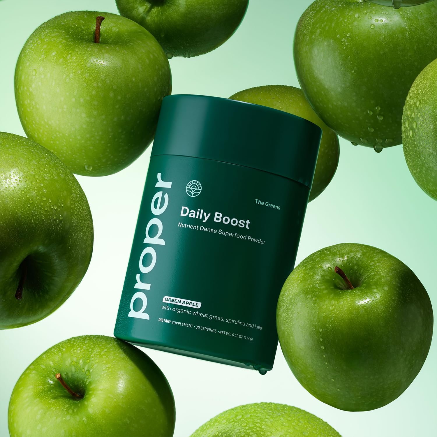 Morning routine with Proper Greens for a vibrant start.