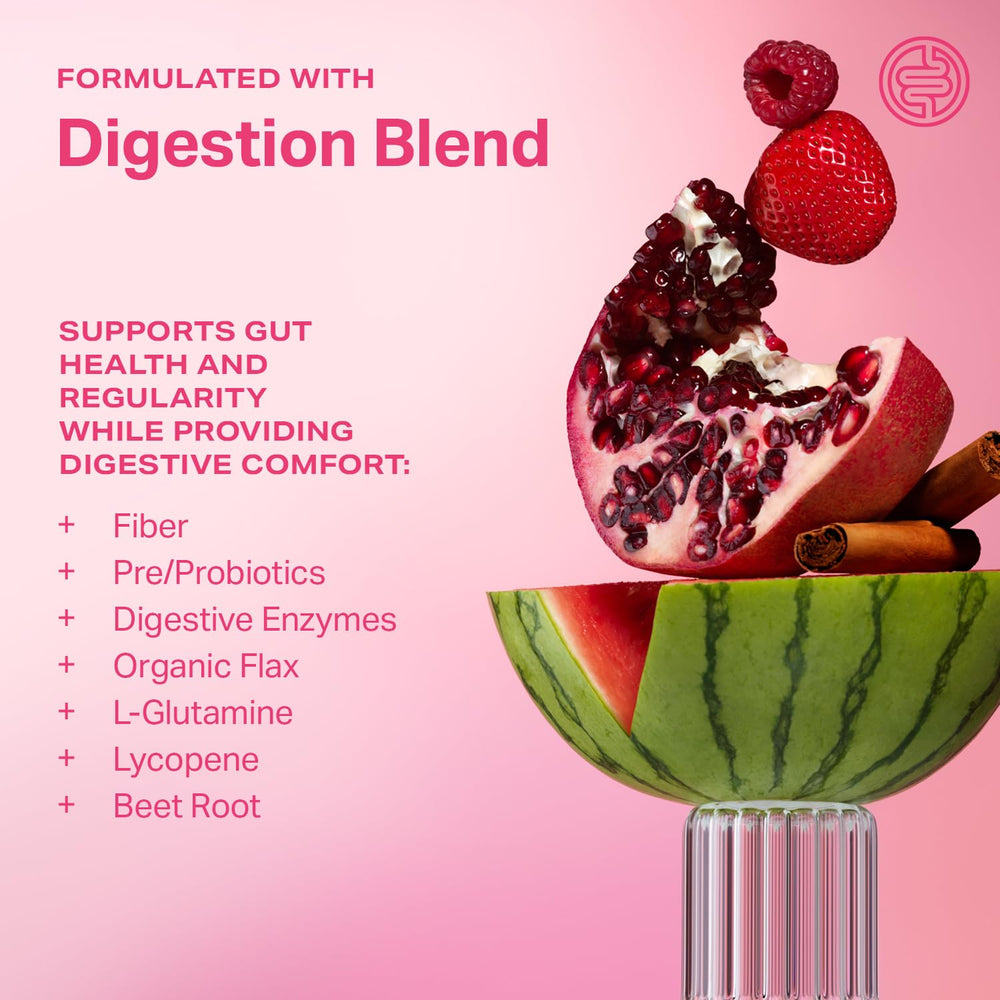 Proper Pinks bromelain lycopene blend supports a healthy microbiome and gut comfort.