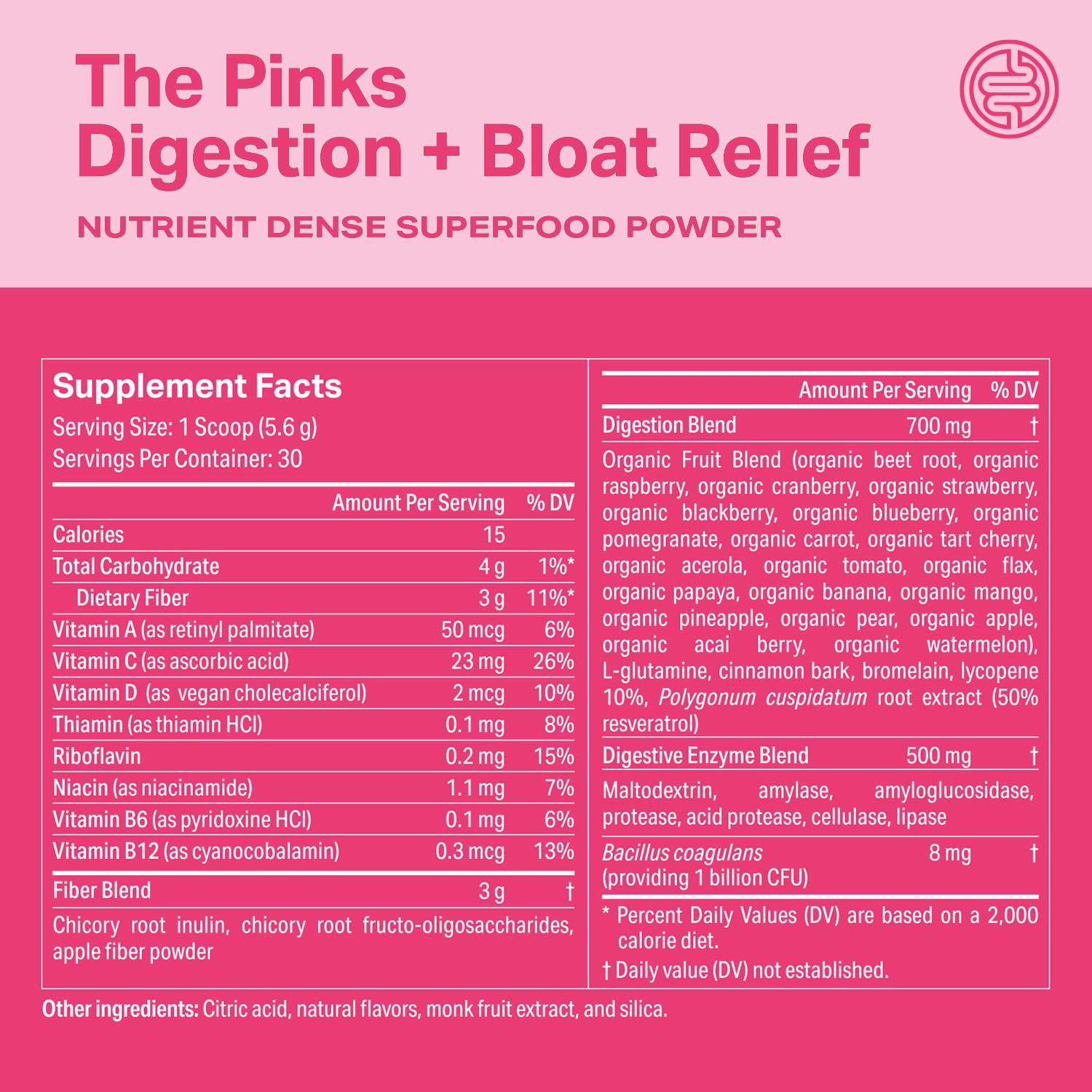 Proper Pinks serving scoop closeup shows precise portion for daily use.