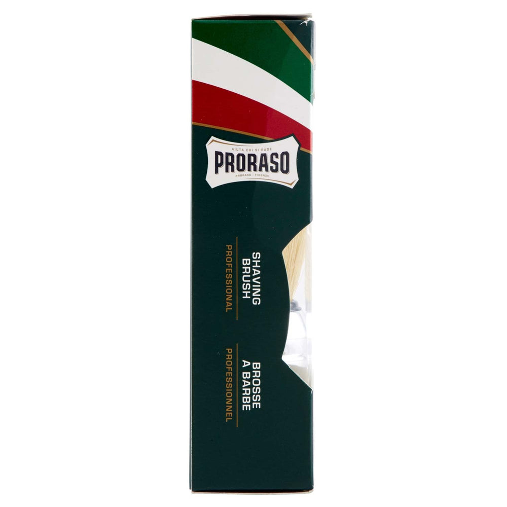 Proraso professional shaving brush large grip provides stable handling during everyday shaving.