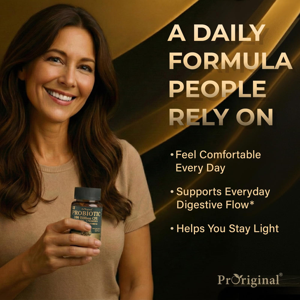 Proriginal Probiotics 35 strains blend for broad-spectrum digestive support.