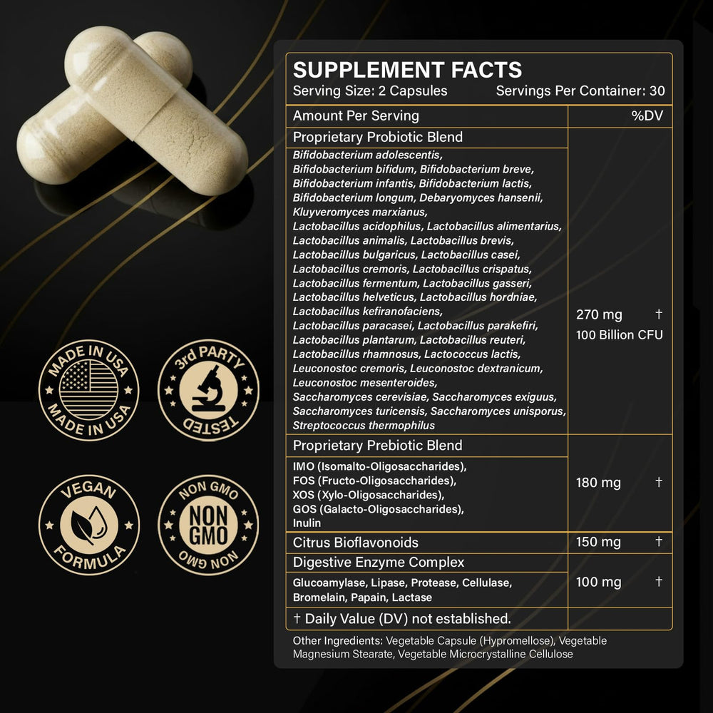 Proriginal Probiotics made in the USA with third-party testing.