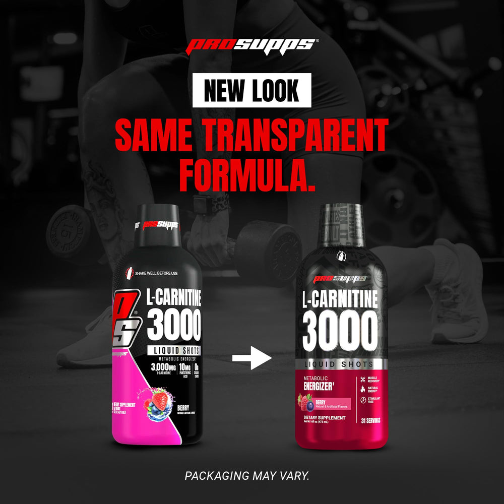ProSupps L-Carnitine Liquid 3000 ready-to-drink bottle ready for use.