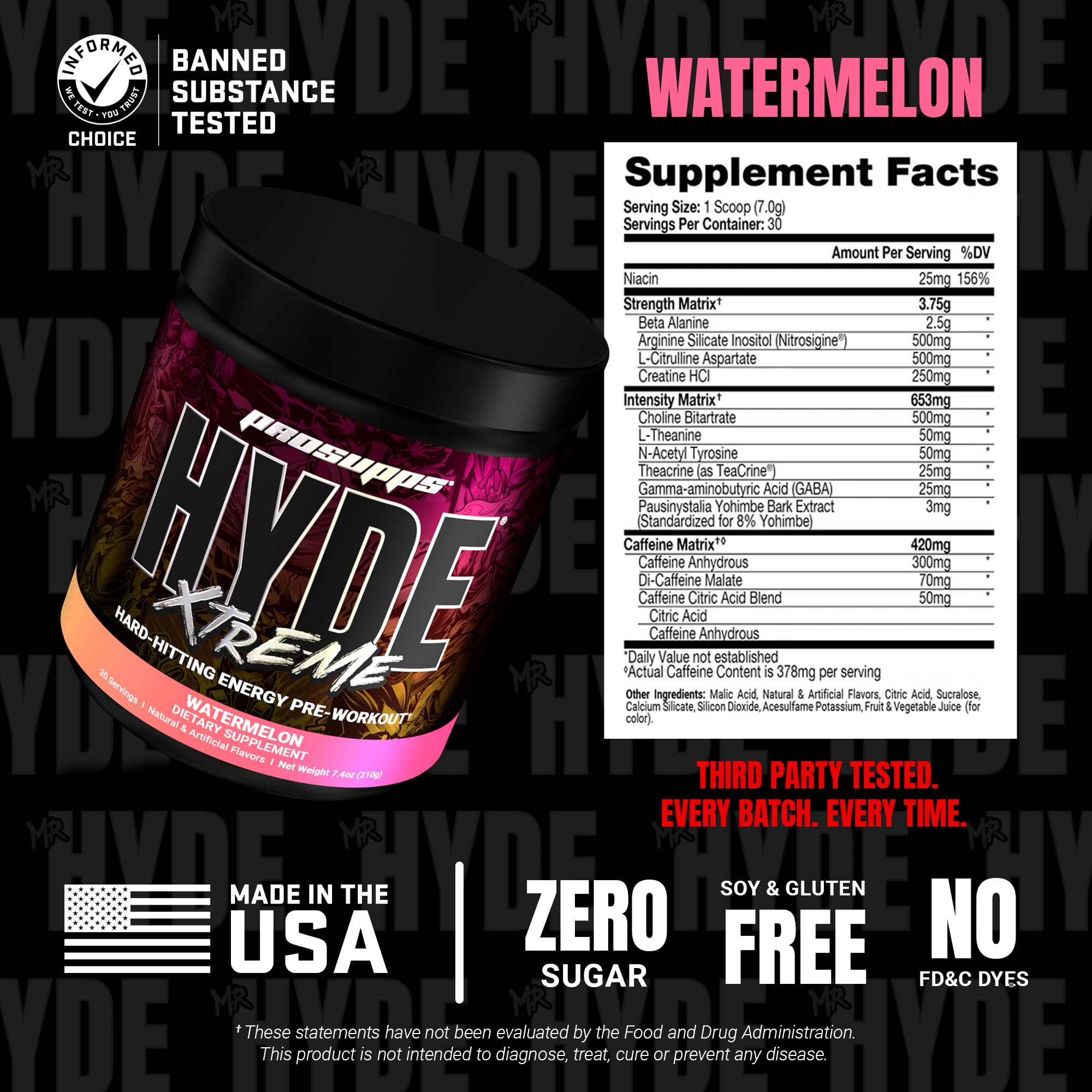Prosupps Mr Hyde Extreme clean energy formula supports focused workouts
