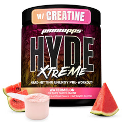 Prosupps Mr Hyde Extreme pre-workout watermelon tub boosts energy for intense sessions