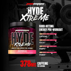 Prosupps Mr Hyde Extreme scoop in water cup for fast-acting focus