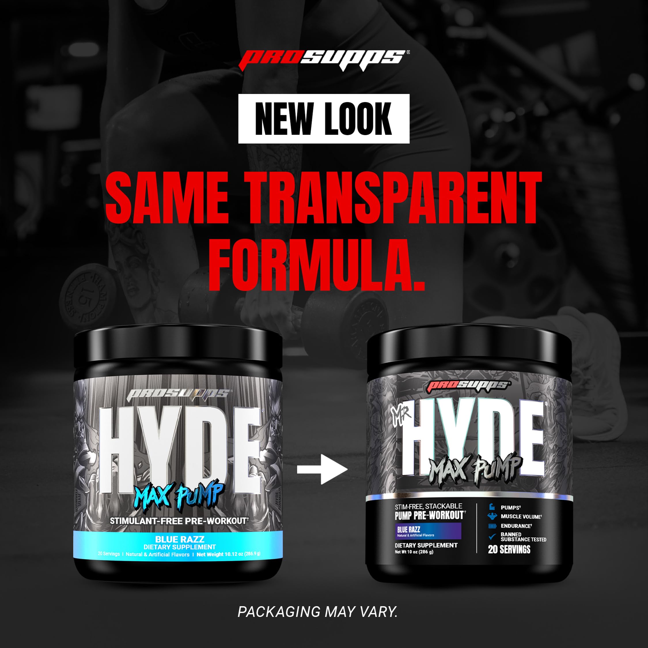 Blue razz powder in jar ready for a caffeine-free pump session.