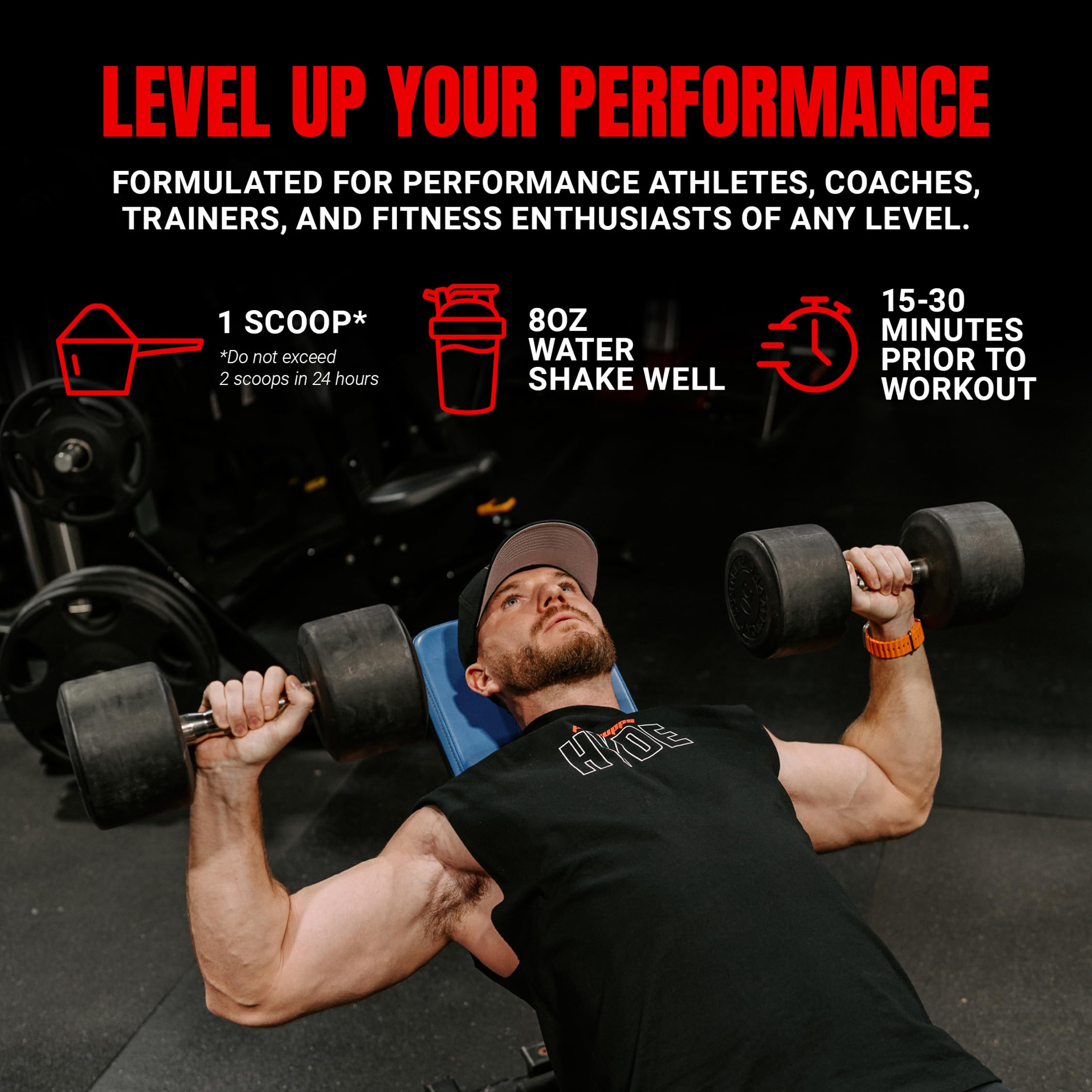 Caffeine-powered pre-workout from Mr. Hyde Signature fuels intense workouts.