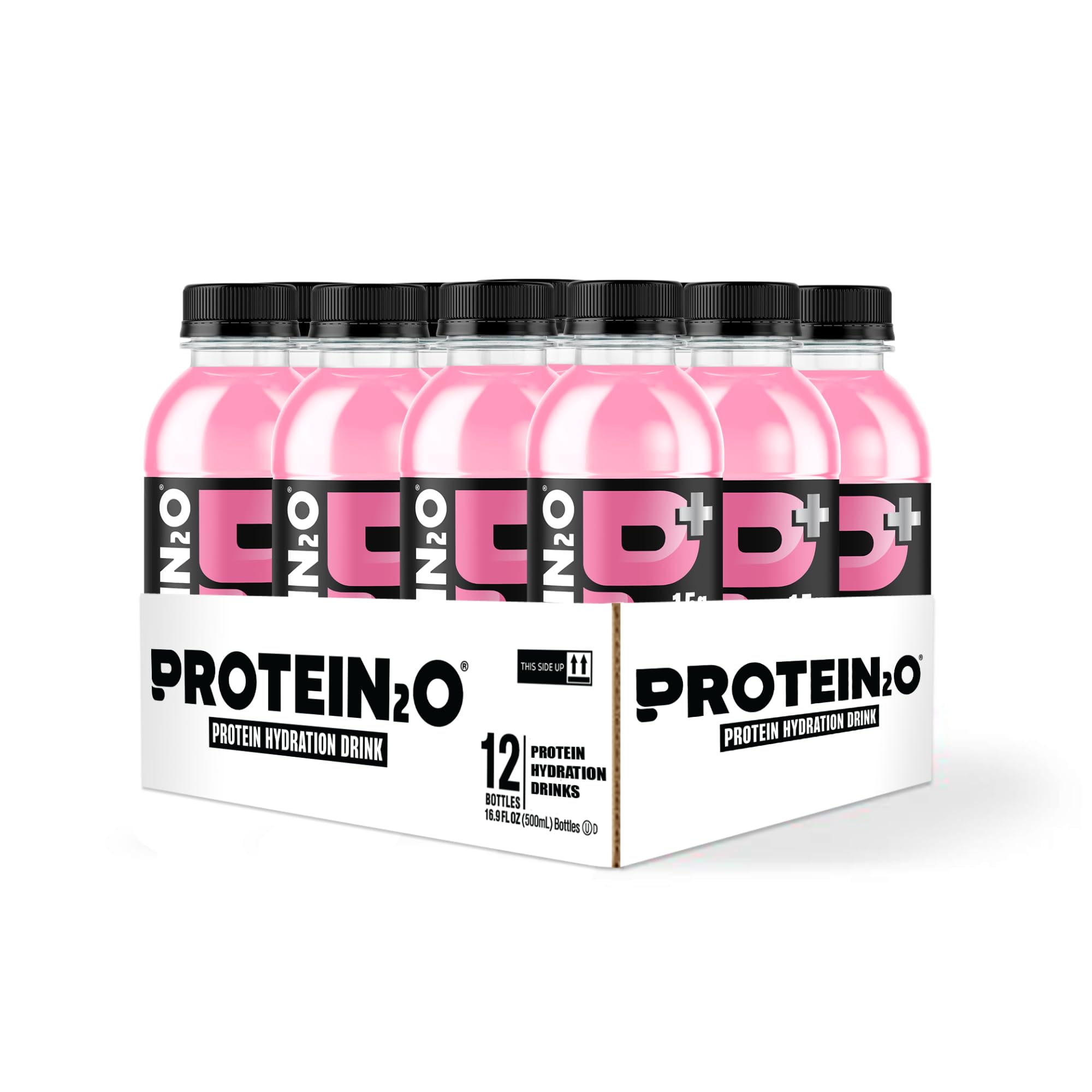 Protein2o label showing caffeine and focus benefits for concentration.