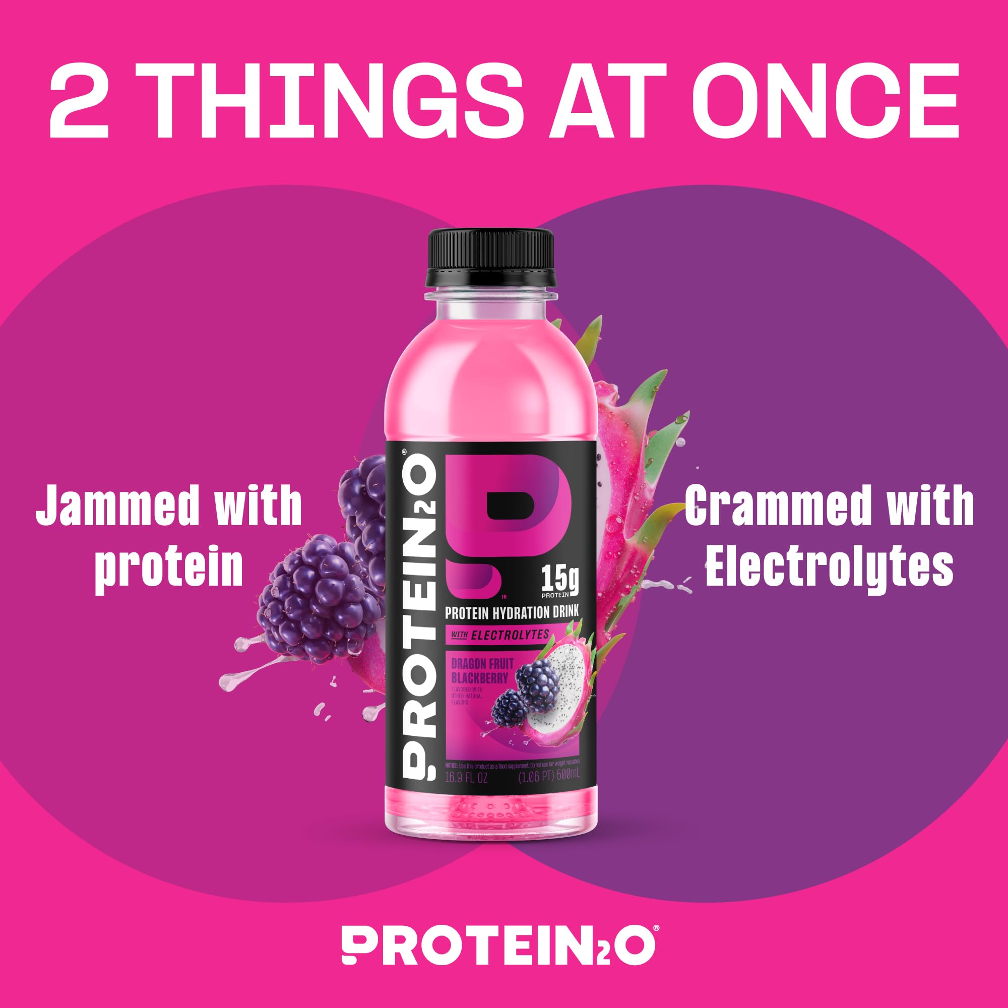 Protein2o electrolyte hydration drink highlighting balanced minerals for daily use.