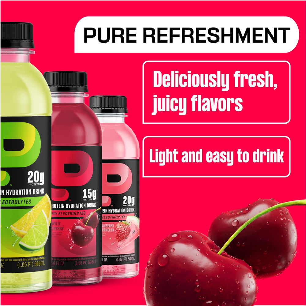 Protein2o hydration bottle on workout setup for on-the-go fueling.