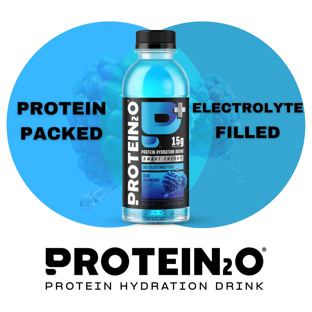 Protein2o 12-pack on-the-go hydration for gym and travel.
